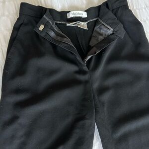 MaxMara Women's Black Straight Leg Pants